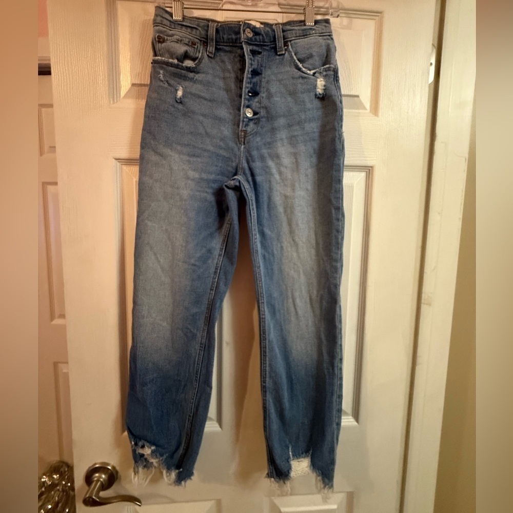 Abercrombie & Fitch Light Blue Boyfriend Jeans